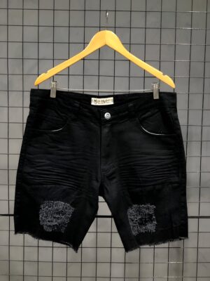 SHORT JEANS - PRETO