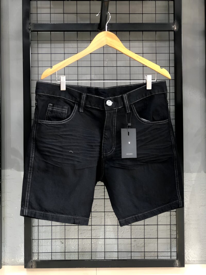 SHORT JEANS - PRETO