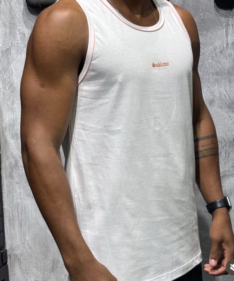 CAMISETA REGATA - VIÉS SALMÃO
