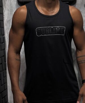 CAMISETA REGATA - PRETA SUBLIME